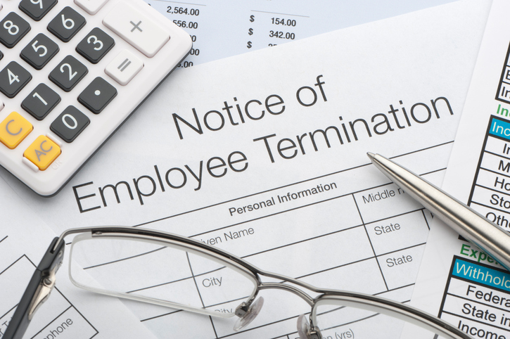 notice of employee termination paper