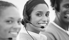 stock photo of woman answering phones